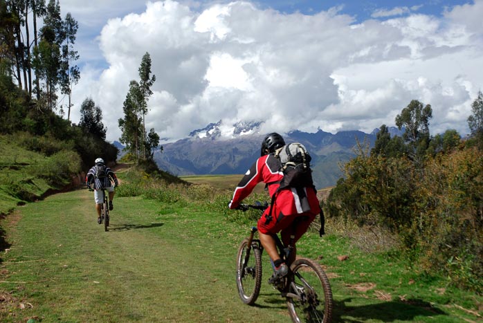 mountain bike in the andes